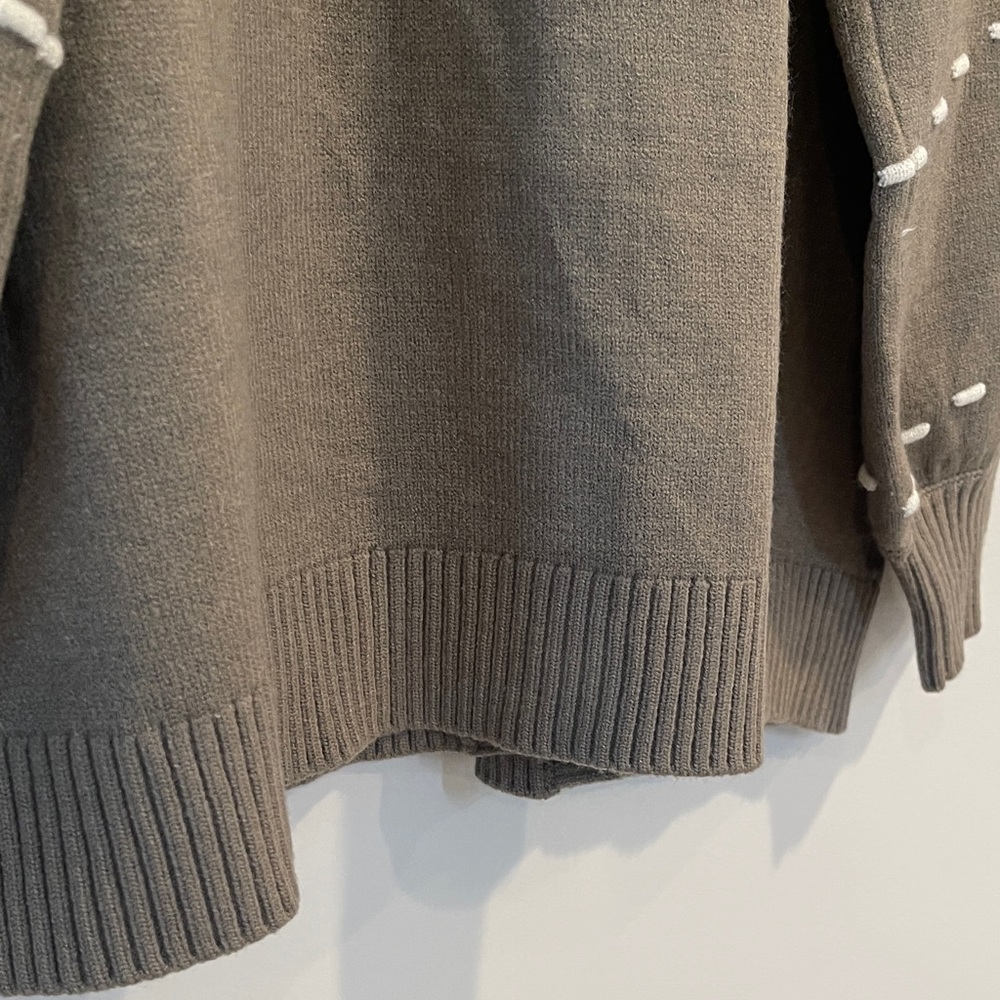 NWT Les Serein (Stitch Fix) Olive Cardigan Sweater Size Large - Picture 6 of 7